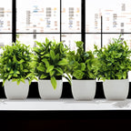 Tree Window Sill Office Table Desktop Decoration Plastic Garden Fake Plant Potted Home Decor
